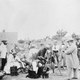 The lens of the telescope is just visible above its shelter. Warren De La Rue (1815-1889) a pioneer in astronomical photography, appears twice as this view was montaged from two separate photographs. The camp was established to observe an eclipse. (Photo: SSPL/Getty Images)